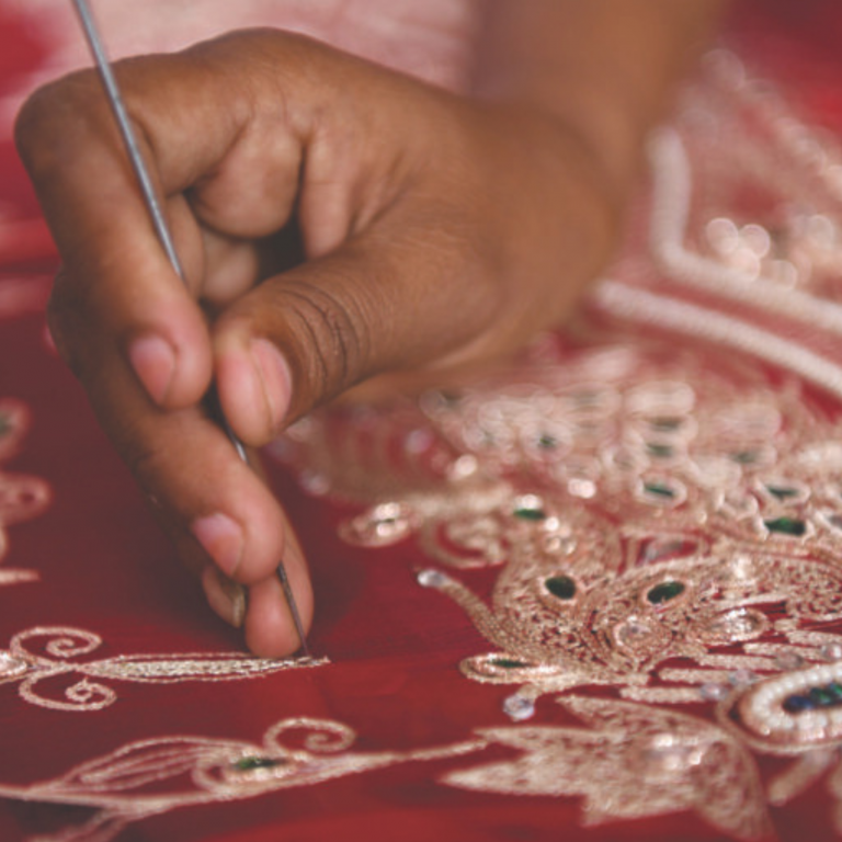 bordados na passarela