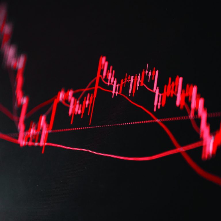 The,Red,Crashing,Market,Volatility,Of,Crypto,Trading,With,Technical