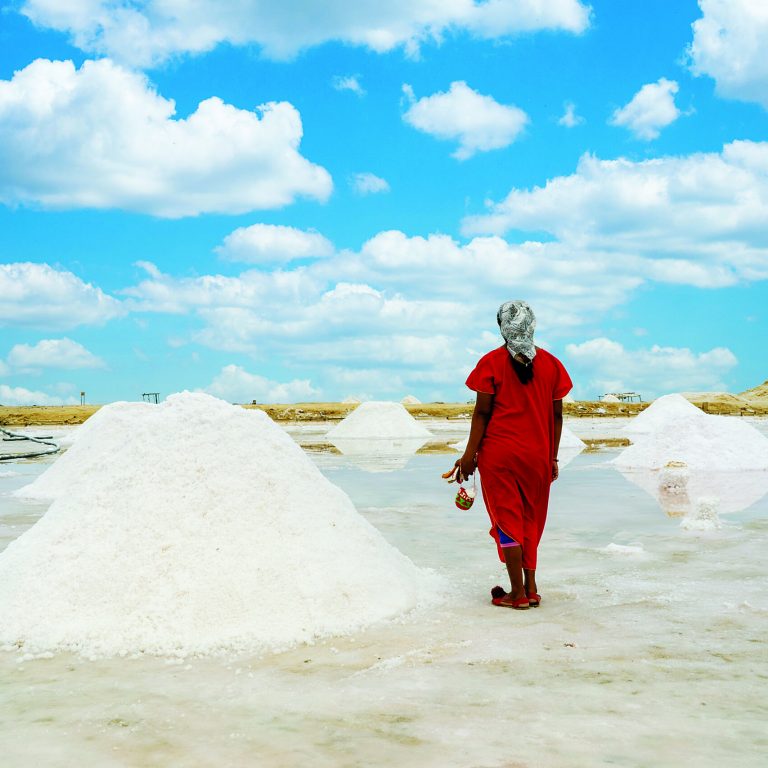 Manaure,,Guajira,,Colombia.,March,4,,2020:,Woman,Walking,In,The