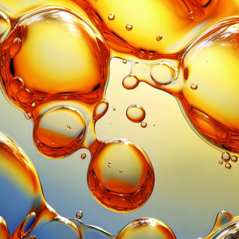 Processed,Collage,Of,Golden,Yellow,Oil,Bubbles,Texture.,Background,For