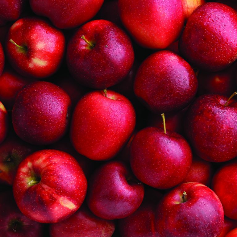 Fresh,Ripe,Red,Apples,As,Background,,Top,View
